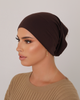 COTTON TUBE UNDERCAP - DARK BROWN - SOFINAS