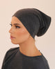 COTTON TUBE UNDERCAP - DEEP GREY MARLE - SOFINAS