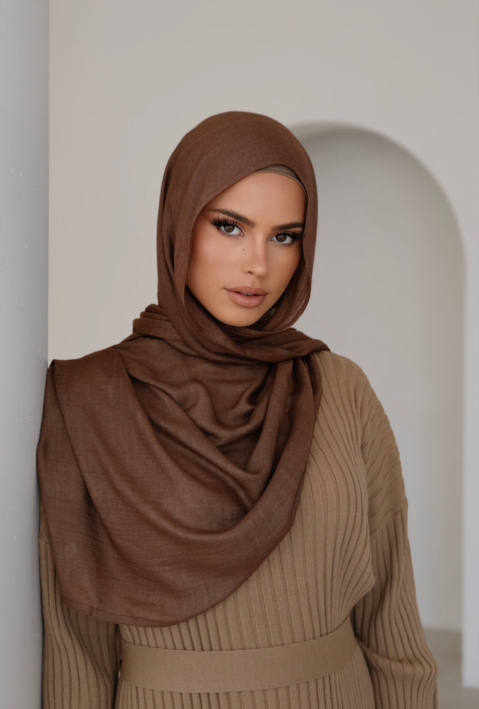 Matching Hijab & Undercap Set - Shell